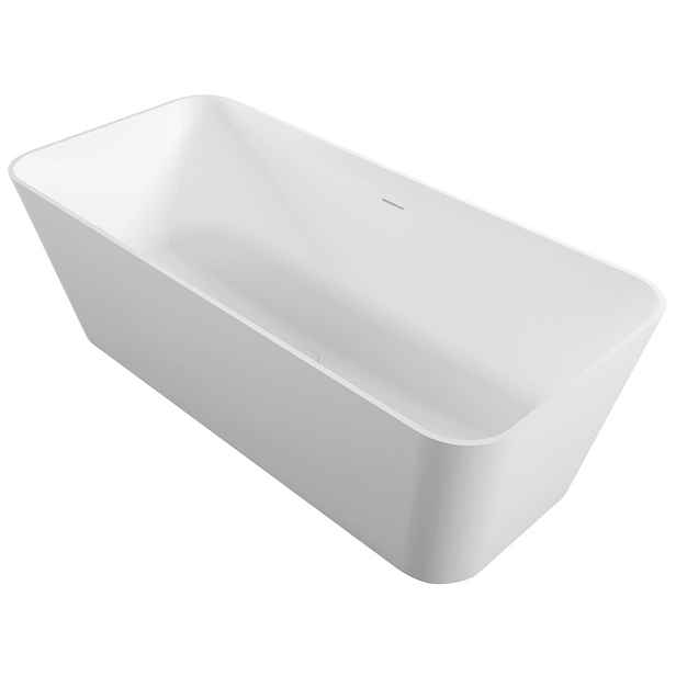 Polysan LEYLA volně stojící vana, solid surface 170x78x55cm, bílá mat