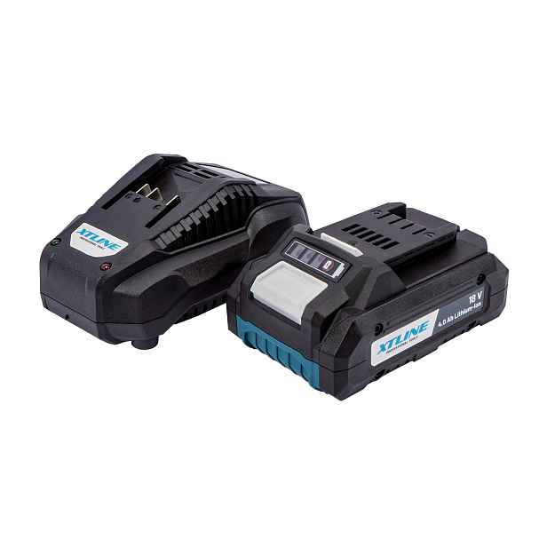 XTline Aku baterie li-ion 18V, 4,0Ah Samsung + Nabíječka 3.5A XT102888