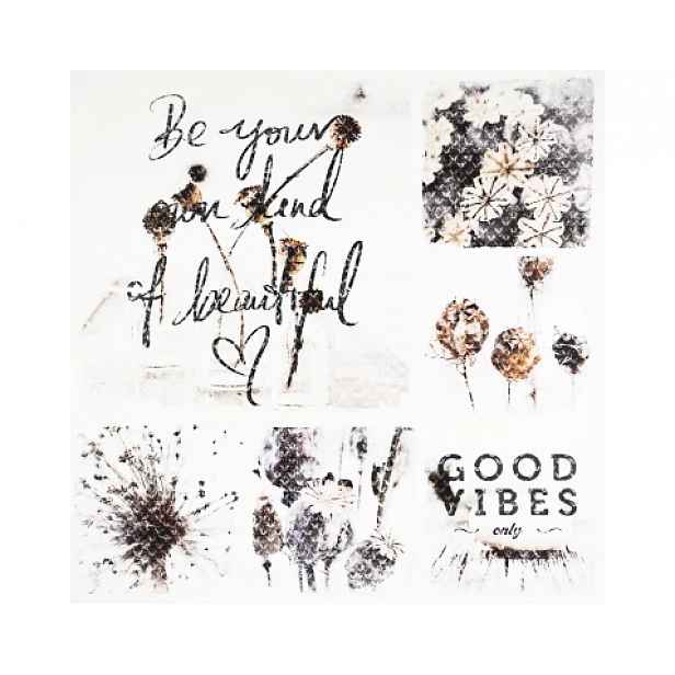 Obraz na plátně Good vibes only, 80x80 cm
