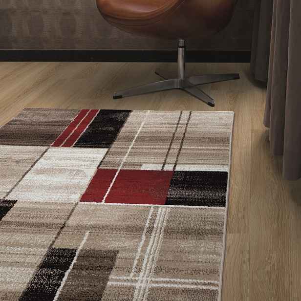 Kusový koberec Florentina 613-64 beige/red, 200x290, béžová, obývací pokoj, Spoltex