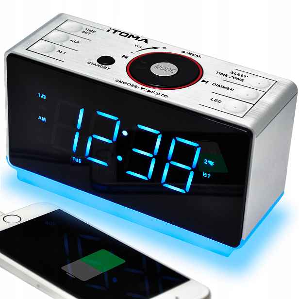 Radiobudík s Bluetooth reproduktory, digitální rádio, Usb nabíjení telefonu