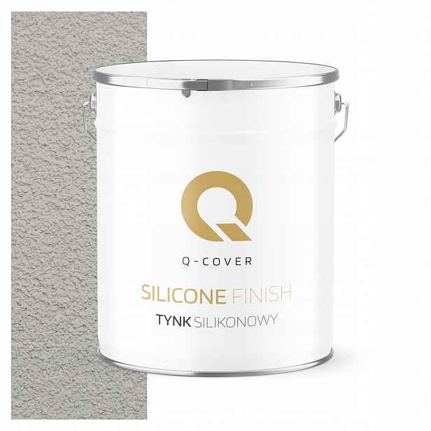 Silikonová Fasádní Omítka Šedá Popelavá F292 7KG Granulace 3.0mm