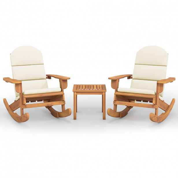 vidaXL 3dílná sada zahradního nábytku Adirondack masivní akácie