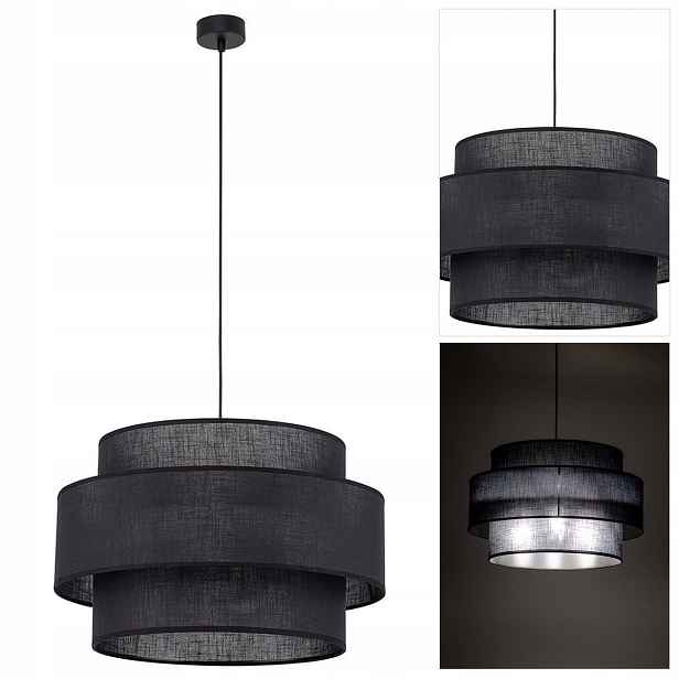 Závěsná lampa Calisto černá s stylovým designem v kuchyni pro ostrov Tk Lighting