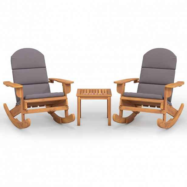vidaXL 3dílná sada zahradního nábytku Adirondack masivní akácie