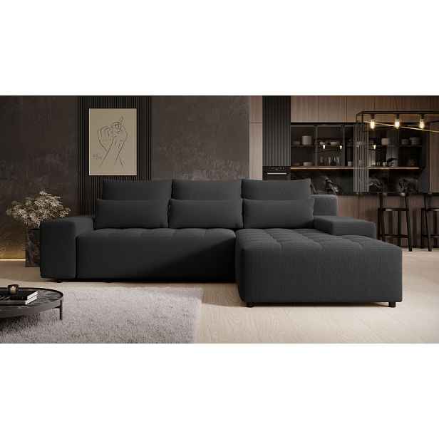 Elegantní sedací souprava EDITA - černá