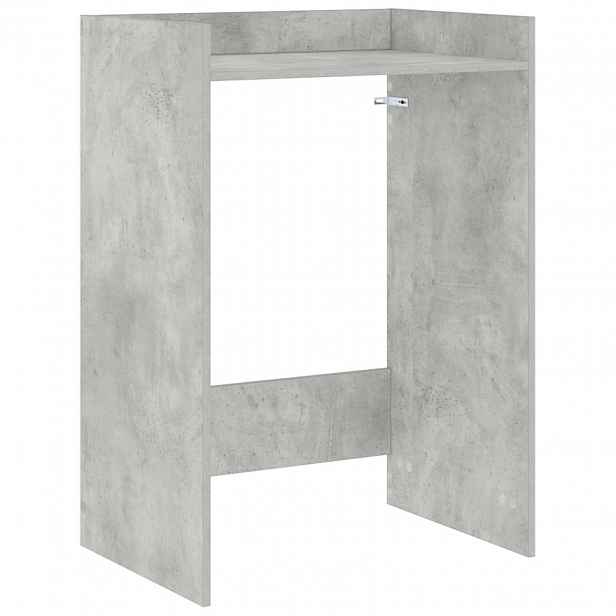 vidaXL Skříň na pračku s úložištěm Betonově šedá 67,5 x 48 x 97 cm