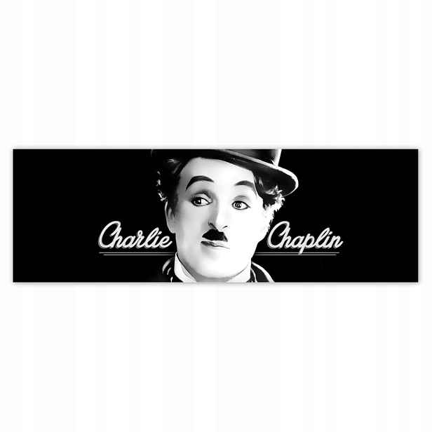 Plakáty 200x66 Charlie Chaplin Klobouk
