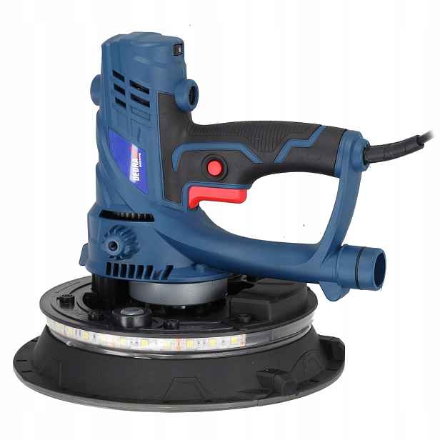 Krátká bruska na sádrové povrchy 850 W Dedra DED7770 Led 225 mm