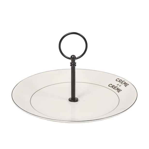 Krémový porcelánový etažér talíř Crème de la Crème - Ø 20*12 cm Housevitamin