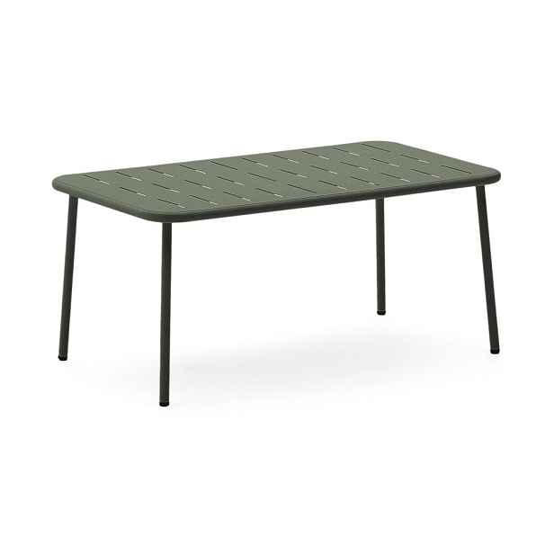 Ocelový zahradní konferenční stolek 50x90 cm Zivia – Kave Home
