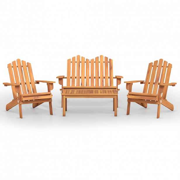 vidaXL 4dílná sada zahradního nábytku Adirondack masivní akácie