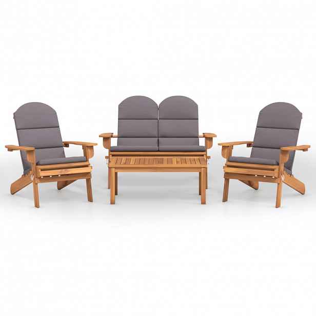 vidaXL 4dílná sada zahradního nábytku Adirondack masivní akácie