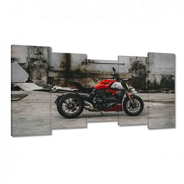 Obrazy 150x80 Červené Ducati Motocykl