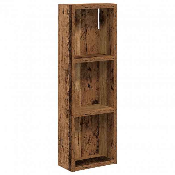 vidaXL Koupelnová nástěnná skříňka Staré dřevo 20 x 10 x 60,5 cm