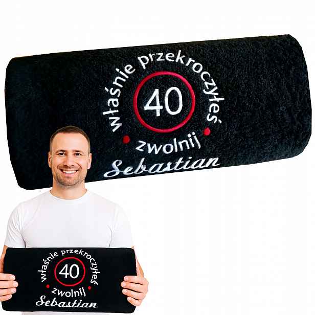 Zábavný dárek K Narozeninám 18,30,40,50,60 pro muže a ženy Ručník s výšivkou