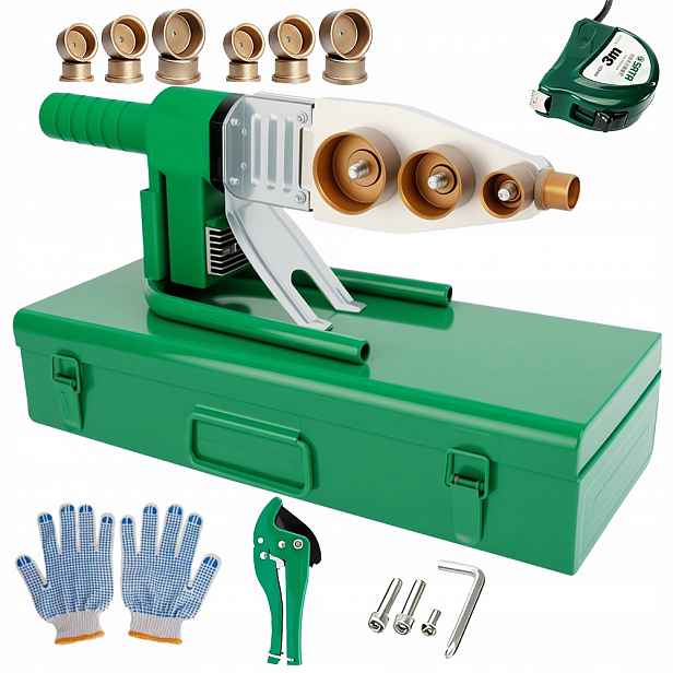 Svářečka trubek Pp Pvc Ppr 20-63 mm 800 W matrice sada kufr