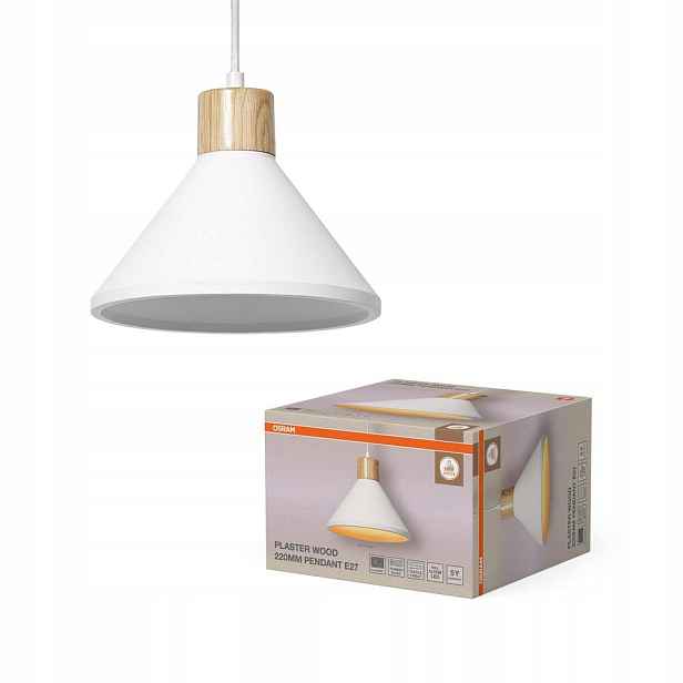 Závěsná stropní lampa E27 Dekorativní bílá Hnědá Decor Osram