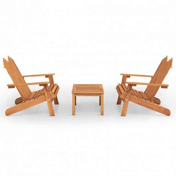 vidaXL 3dílná sada zahradního nábytku Adirondack masivní akácie