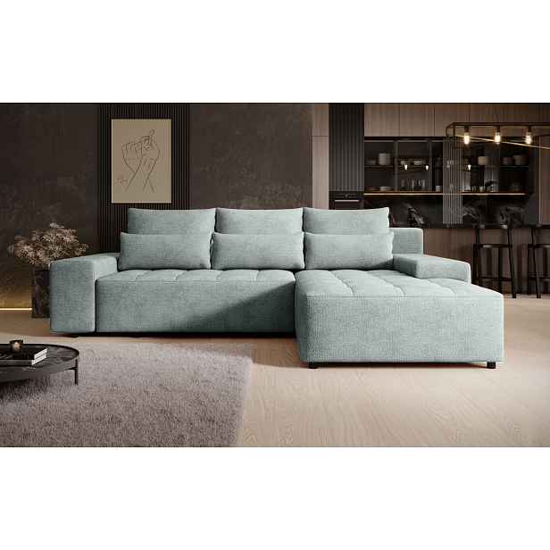 Elegantní sedací souprava EDITA - světle modrá