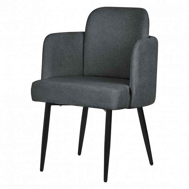 ML-DESIGN JÍDELNÍ ŽIDLE, antracitová s látkovým potahem