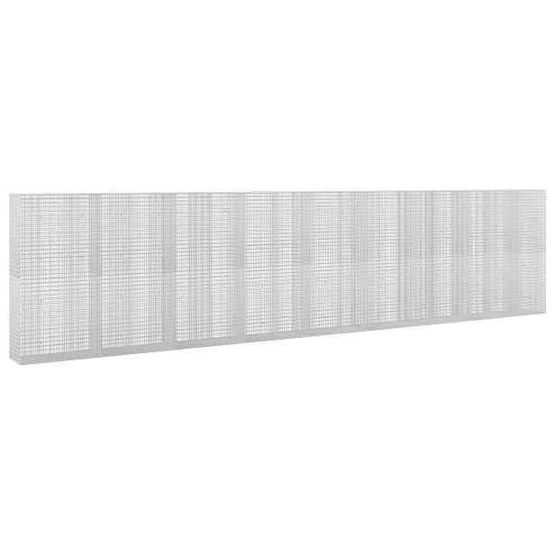 vidaXL Gabion s drátem 3,5 mm a sítem 5x2,5 cm 850x50x200 cm
