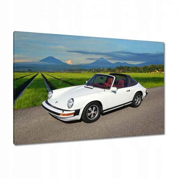 Obrazy 120x80 Bílé Porsche