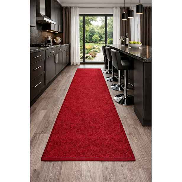 Běhoun na míru Eton červený 15, šíře 70 cm, červená, chodba / předsíň, Spoltex
