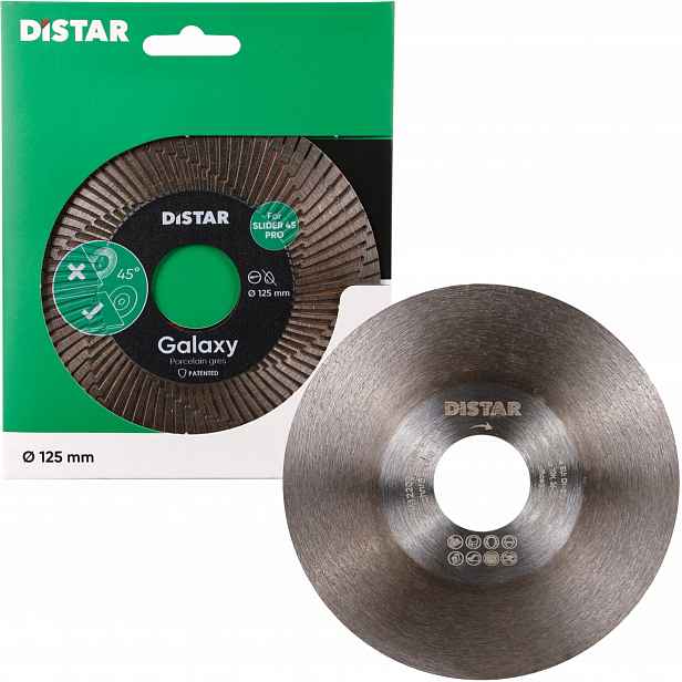 Diamantový Kotouč Distar Galaxy 125 mm pro úkosování 45 Gres pro slider45