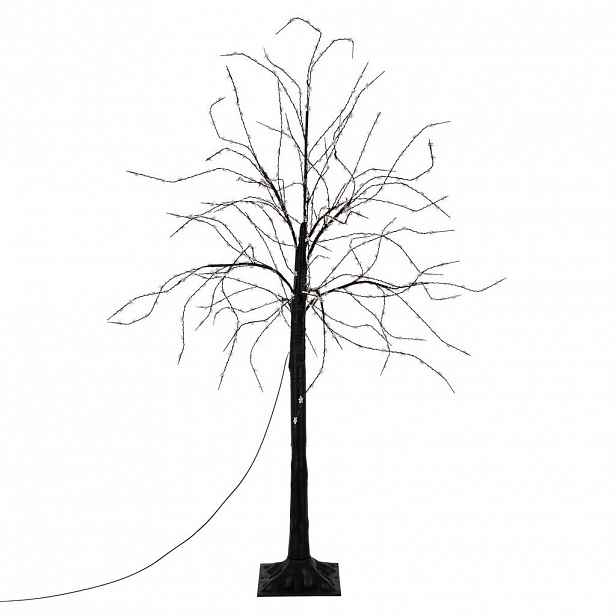 ECD-Germany LED STROM 120 cm s 480 teplobílými LED diodami, ohebné větve, pro venkovní použití, IP44
