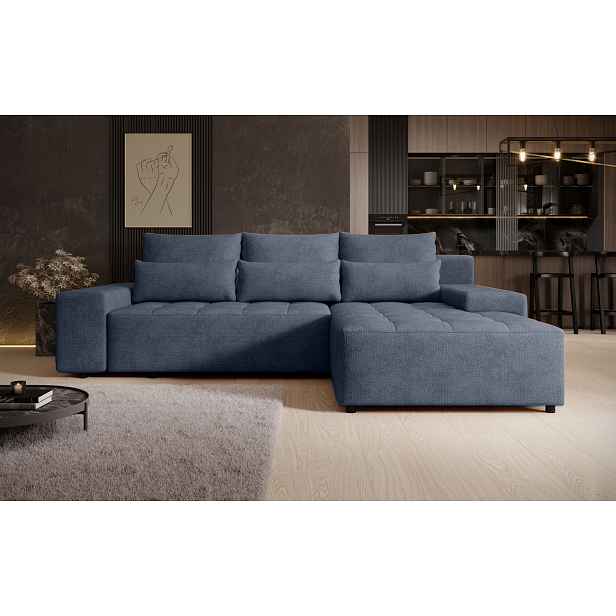 Elegantní sedací souprava EDITA - modrá