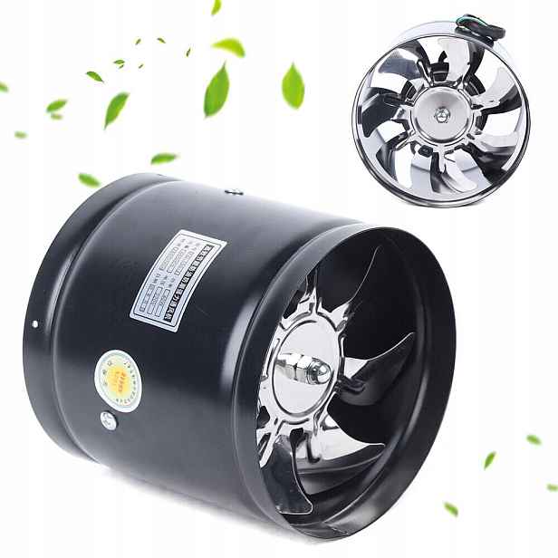 Kanálový Ventilátor Kovový Odtahový Trubkou 150MM 500m³/h 40W