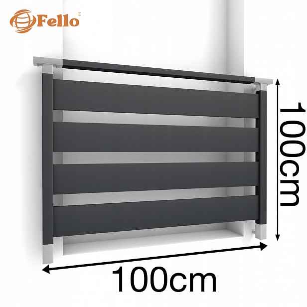 Simple Francouzský balkon 100 cm Balustrada Ral