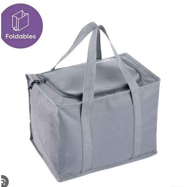 taška chlad. 20l, JOHANNA L, 34x24,5x26cm, graf.šedá, textil