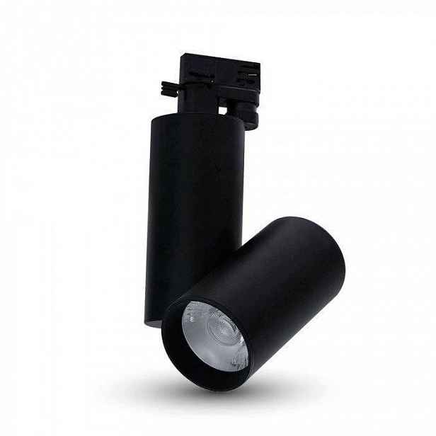 V-tac Led svítidlo kolejnicové 3F 15W 24st černé VT-4615B 6400K 1350lm
