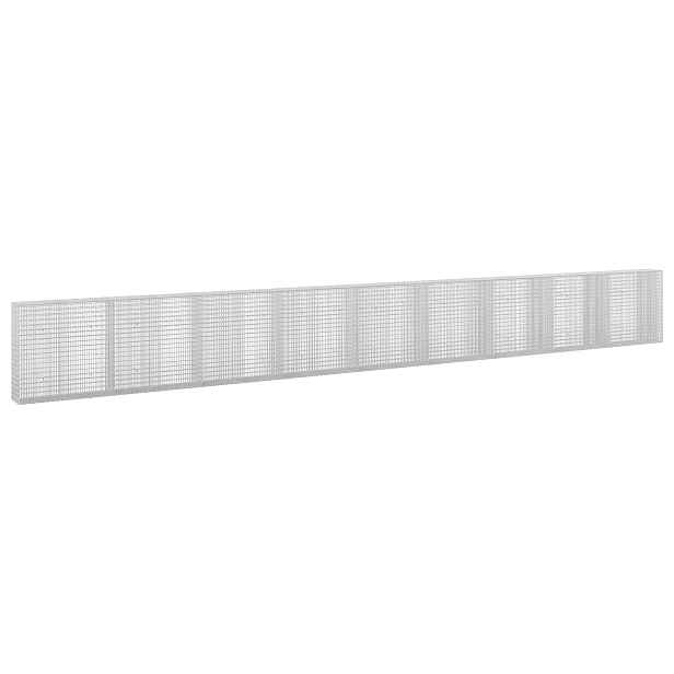 vidaXL Gabion s drátem 3,5 mm a sítem 5x2,5 cm 900x30x100 cm