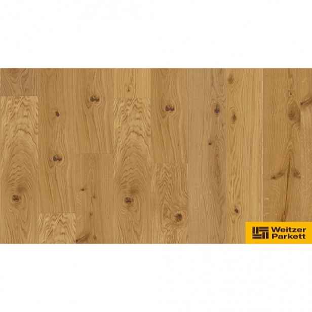 Weitzer Parkett Weitzer Plank 1800 dřevěná olejovaná podlaha oak rustic 11mm, intenzivně kartáčovaná 64584