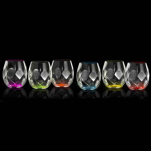 Rcr Alkemist Color Sklenice Nízká 380ML Kpl 6 Ks
