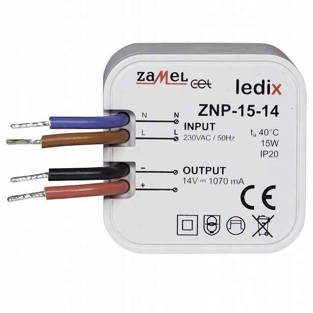 Ledix – napájecí zdroj 15W 14V DC – ZNP-15-14