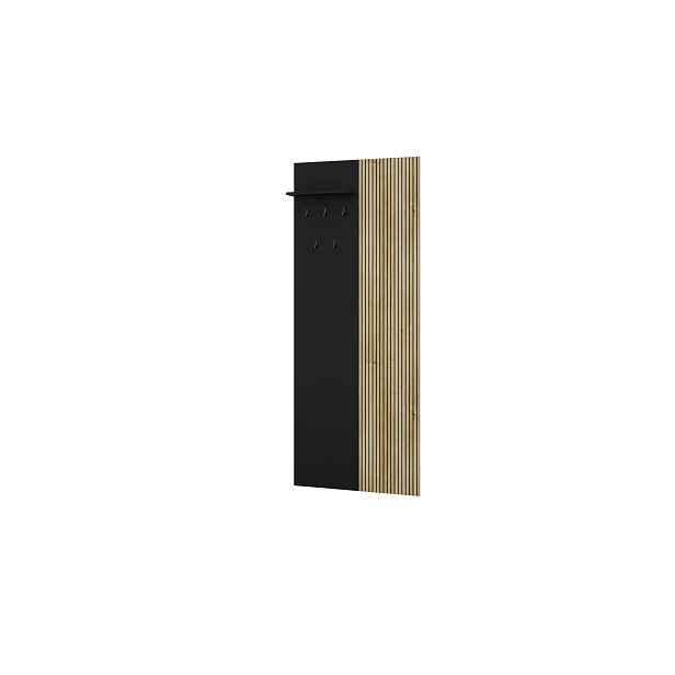 Szynaka Předsíňový věšák Wenis 01 72 cm černý/dub Karlstad