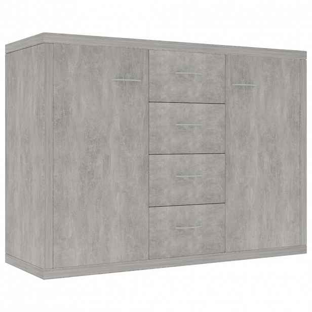 vidaXL Příborník betonově šedý 88 x 30 x 65 cm kompozitní dřevo