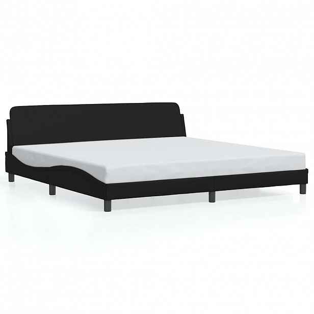 vidaXL Rám postele Dover černý 200x200 cm umělá kůže