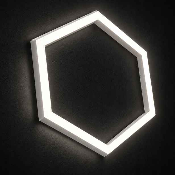 Hexagon Led černý 4000K 42W 92x79 Cm stropní svítidlo garážový jednoduchý