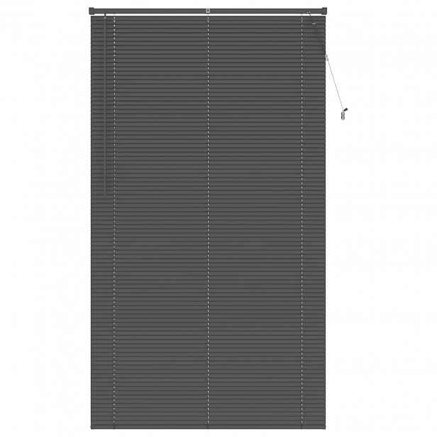vidaXL Venet školní žaluzie Stříbrně šedá 213 x 110 cm 25 mm PVC