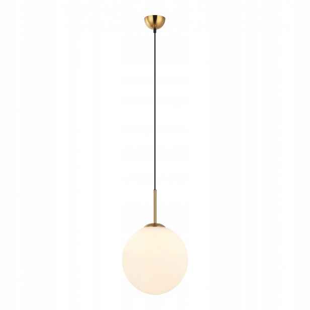 Deore Závěsná lampa Bílá Hnědá Kulové Stínidlo E27 40W IP20