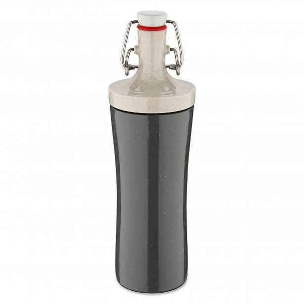 Láhev Na Vodu Plast Vzduchotěsná Zátka 425 ML Antracitová