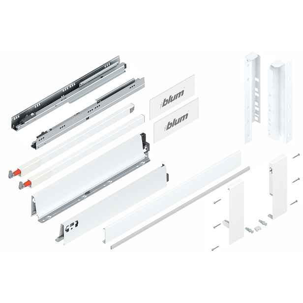 Blum Šuplík 500, vysoká zásuvka, vnitřní D, bílá