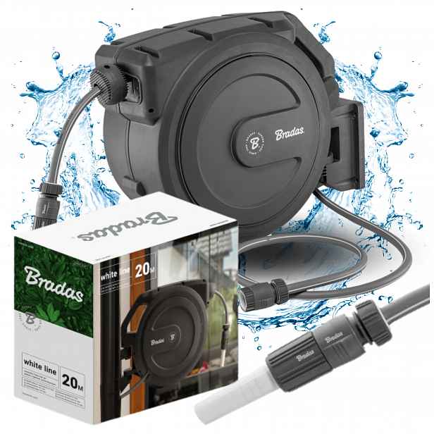 Buben Navíječ Na Hadice Automatický Navíječ 20 M Hadice White Line