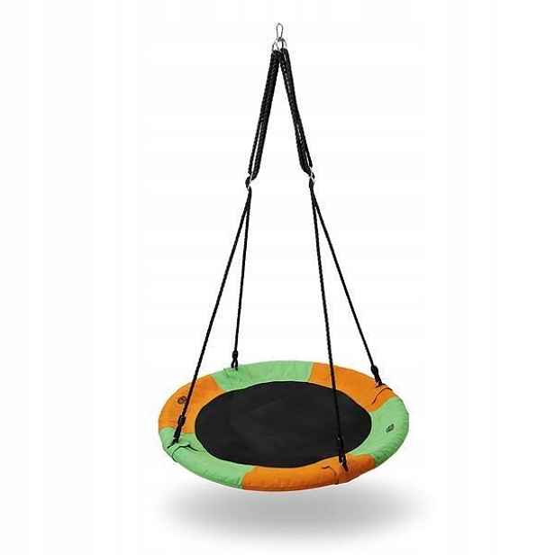 NB5003 Oranžová-zelená Průměr 90 CM Čapí Hnízdo Houpačka Nils Camp Nils Camp
