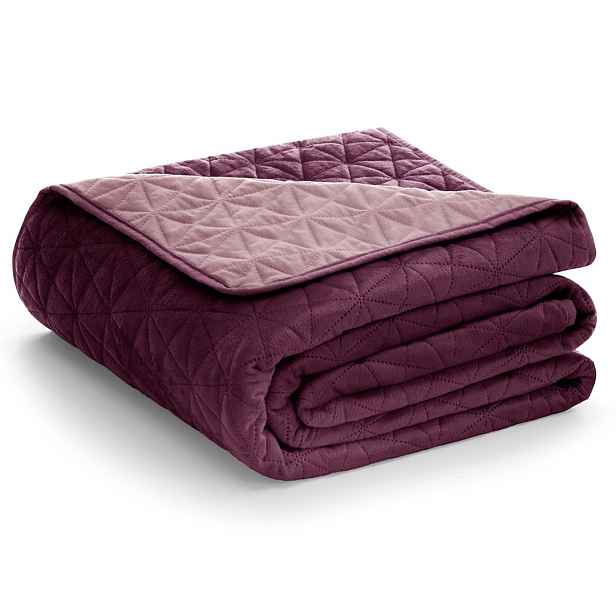 Restilo Přehoz na postel AmeliaHome Laila fialový/fialovo růžový, velikost 200x220